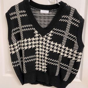 Oak+Fort Herringbone Sweater Vest size Small